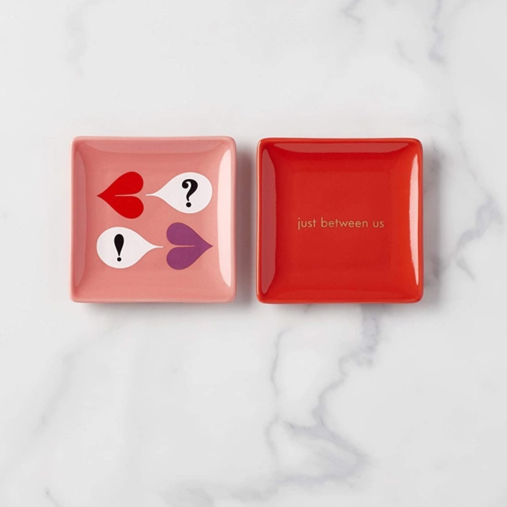 NIB Kate Spade Sweet Talk Jewelry Trays, Set of 2